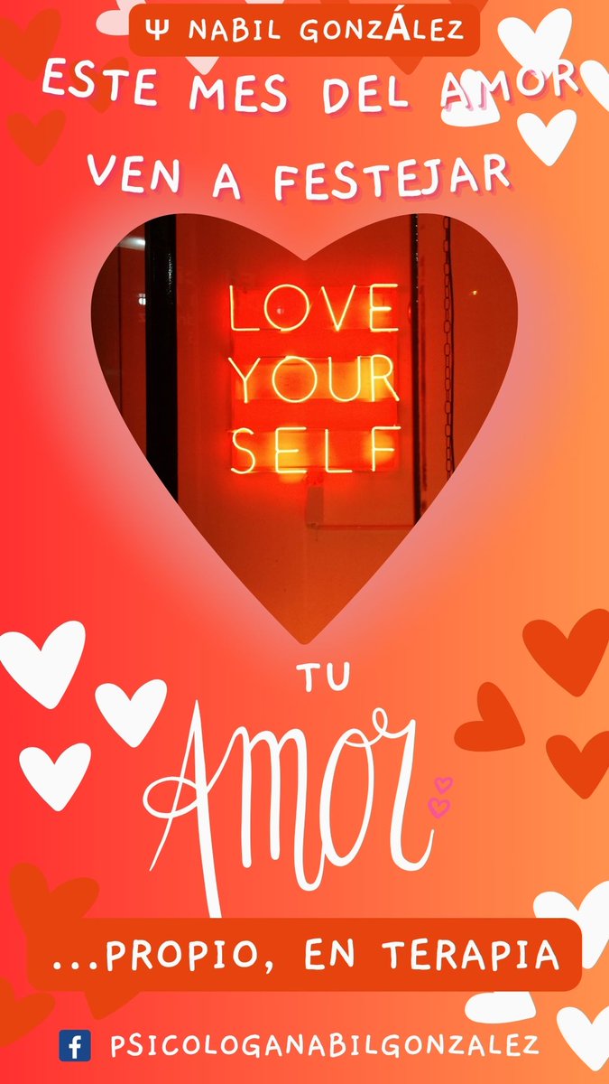 El amor propio también se celebra, si no sabes como en terapia te explico.
#LoveYourSelf #Terapia #TuPsicologaFavorita