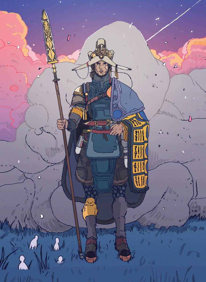 🗡🌞And then, the youngest, La'Ab. He was the mightiest warrior the universe had seen.
He swore to protect everything that is living in the world.