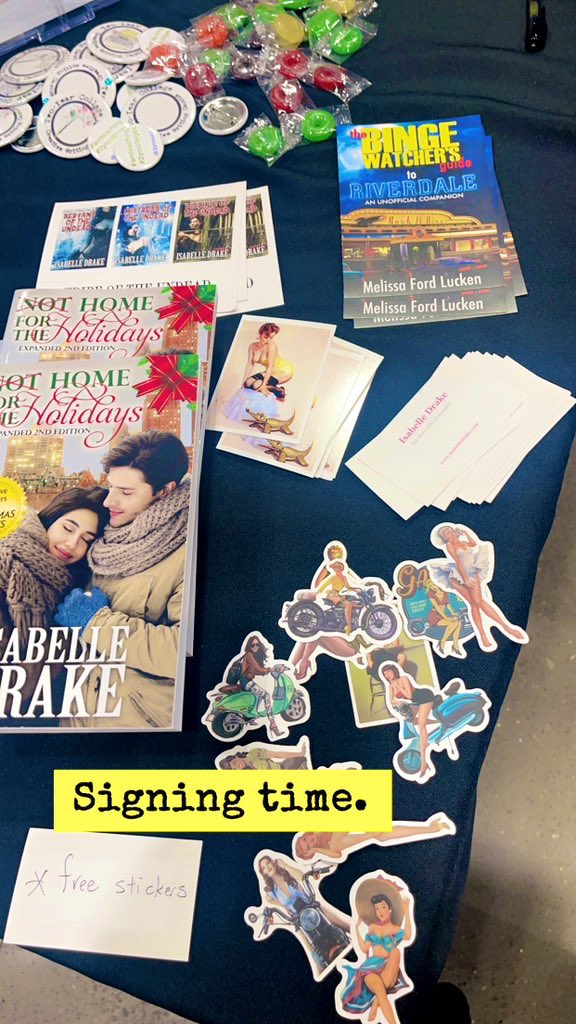 melissalucken's tweet photo. Free book! Signing at booth 820 from 11-12. Mention this post and get your book HallmarkChristmas in reverse novella for free! #awp24 #romance #genrefiction #writingcommunity #isadrake https://t.co/KQ8rtNNyD3