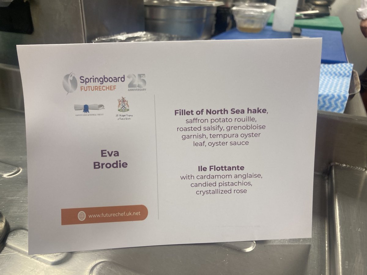 MrsBarr8's tweet photo. So proud to announce our @PortobelloHigh girl, Eva B has won the regional final of @SBFutureChef today with her exquisite dishes. Thanks to Chef Greig at The Prestonfield Hotel @PrestonfieldHH for mentoring Eva this year. This win was well and truly deserved. Next stop London. #* https://t.co/PR3TS0ZfM8