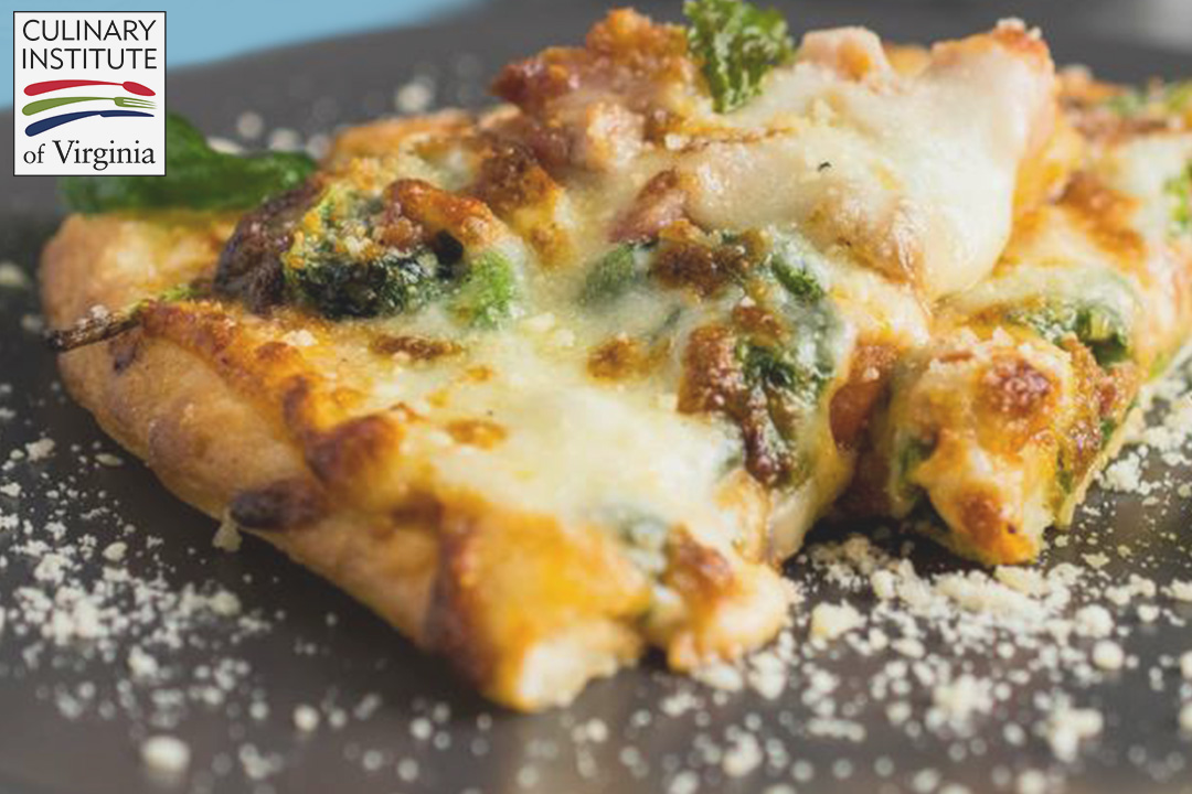It's National Pizza Day!

#Throwback to CIV student William Benjamin's California Style Pizza with House Made Pancetta, Spinach, and Oven Roasted Tomatoes. William prepared this in CAA215 - A la Carte course, 2018. Post your favorite pies for Pizza Day!
#CIV #CulinaryArts
