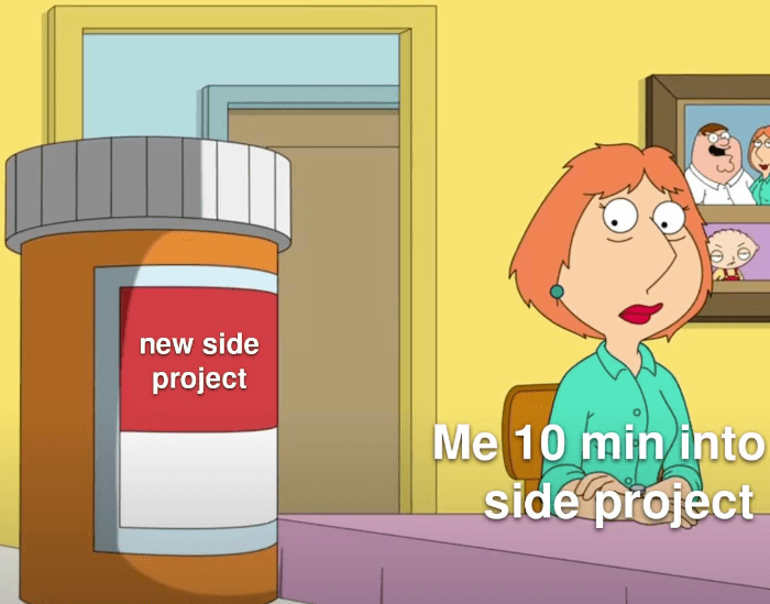 MelkeyDev's tweet photo. I love new side projects 🤣😂 https://t.co/JcOUelEMiP
