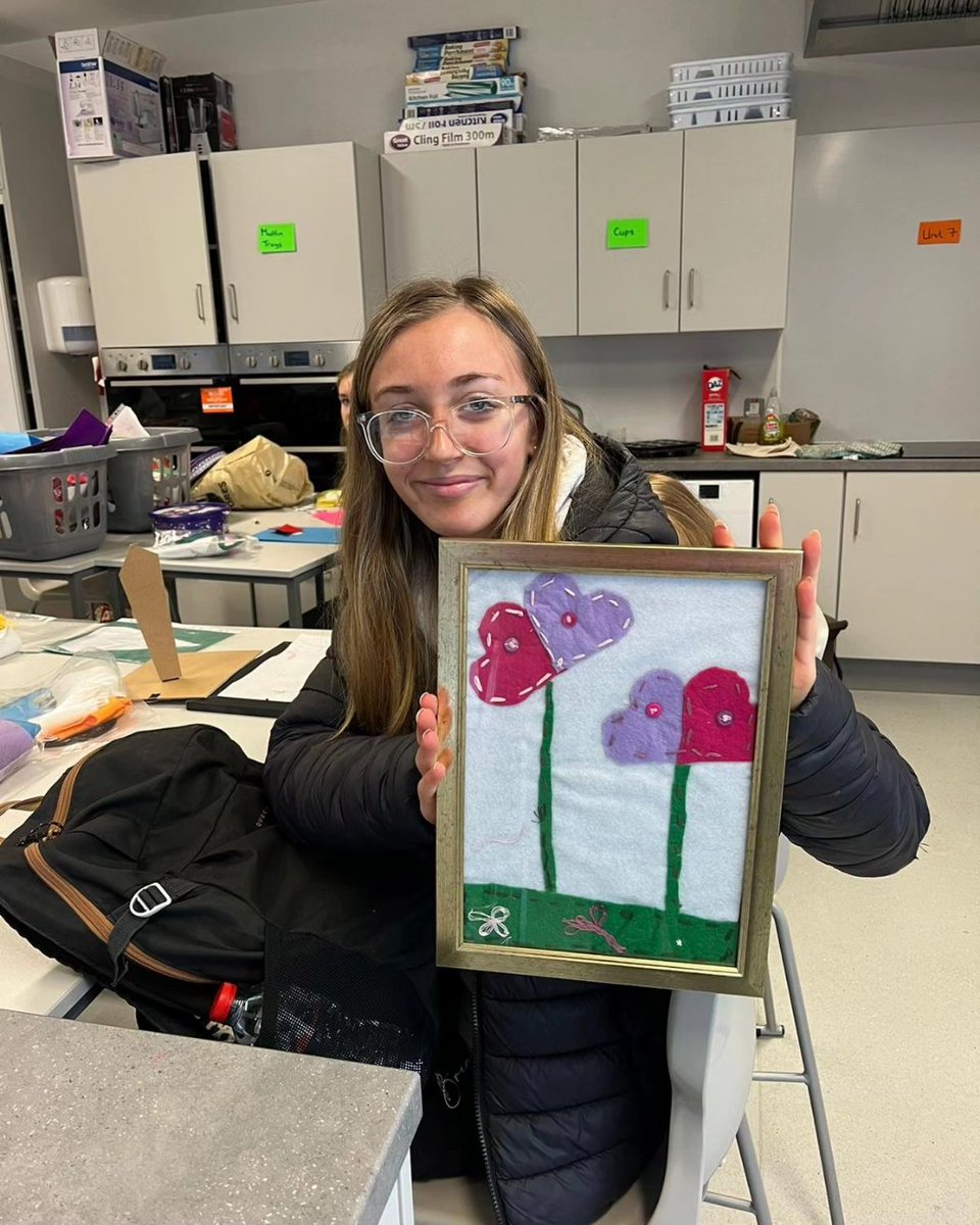 NewportCollege's tweet photo. 2nd years today completed their CBA 1 creative textiles. They created individual felt wall hangings using different stitches such as running stitch, blanket switch and then did embellishment to add effect. #etbethos #etbcorevalues #etbexcellenceineducation @tipperaryetb https://t.co/8eaf4hBzsJ