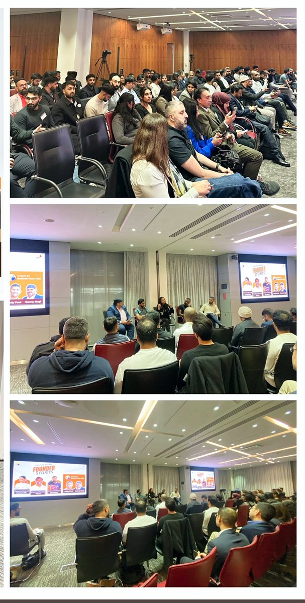 Inspiring evening <a href="/PwC_UK/">PwC UK</a> organised by the brilliant <a href="/bizoverchai/">Business Over Chai</a> crew

Sharing founder stories alongside <a href="/ShahzadYounas_/">Shahzad Younas</a> of <a href="/muzz_app/">Muzz</a> and <a href="/ThatNelsonDude/">Nelson Sivalingam</a> of <a href="/HowNowTeam/">HowNow</a> 

Resilience, purpose led goals and embracing failure all featured in the musings of #FounderStories