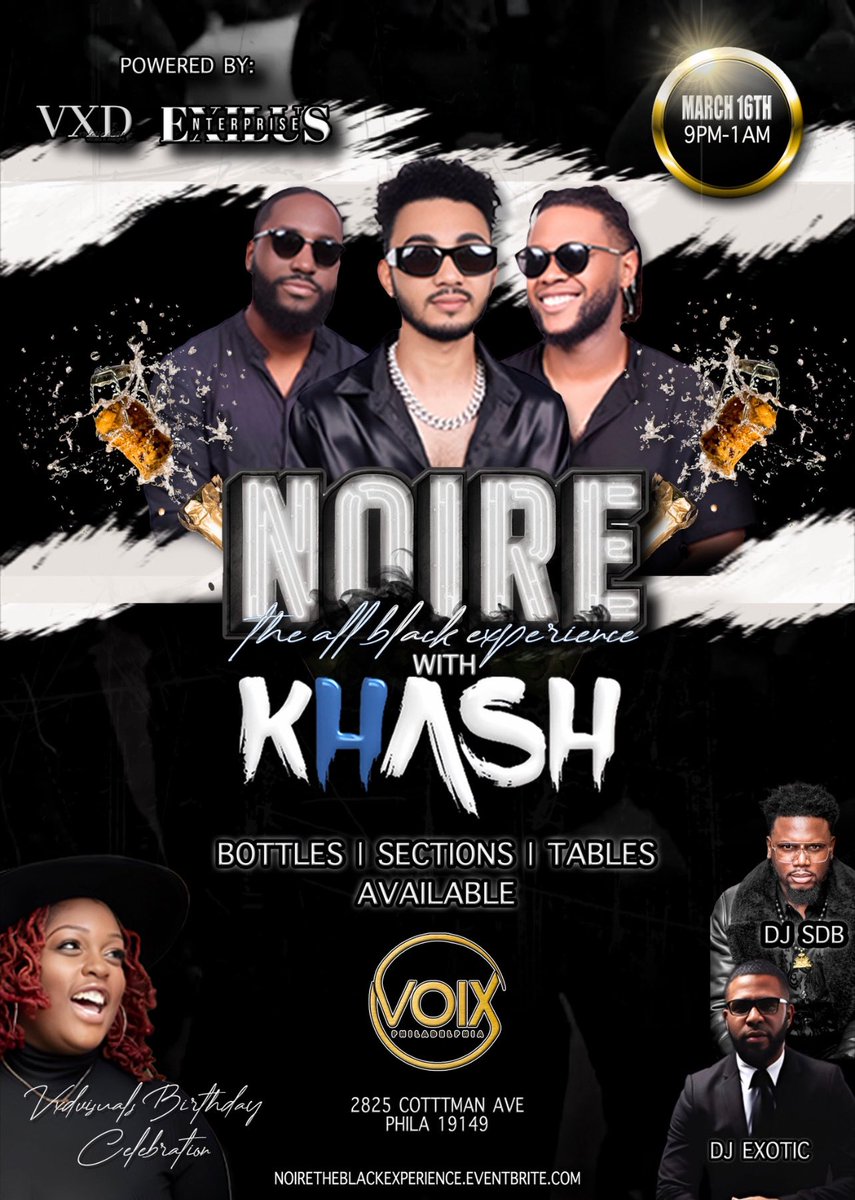 dwetmedamyo's tweet image. @khash_empire IN PHILLY  MARCH 16, 2024 
Vxd visuals bday celebration 🔥🎁
#khash #theintro #philly #bday #vxdvisuals