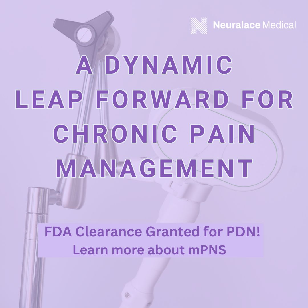 We have FDA clearance granted to treat PDN, painful diabetic neuropathy!

#mPNS #AxonTherapy #therapy #DOD #VA #chronicpain #Neuralace #MD #PhD #neuromudulation #veterans