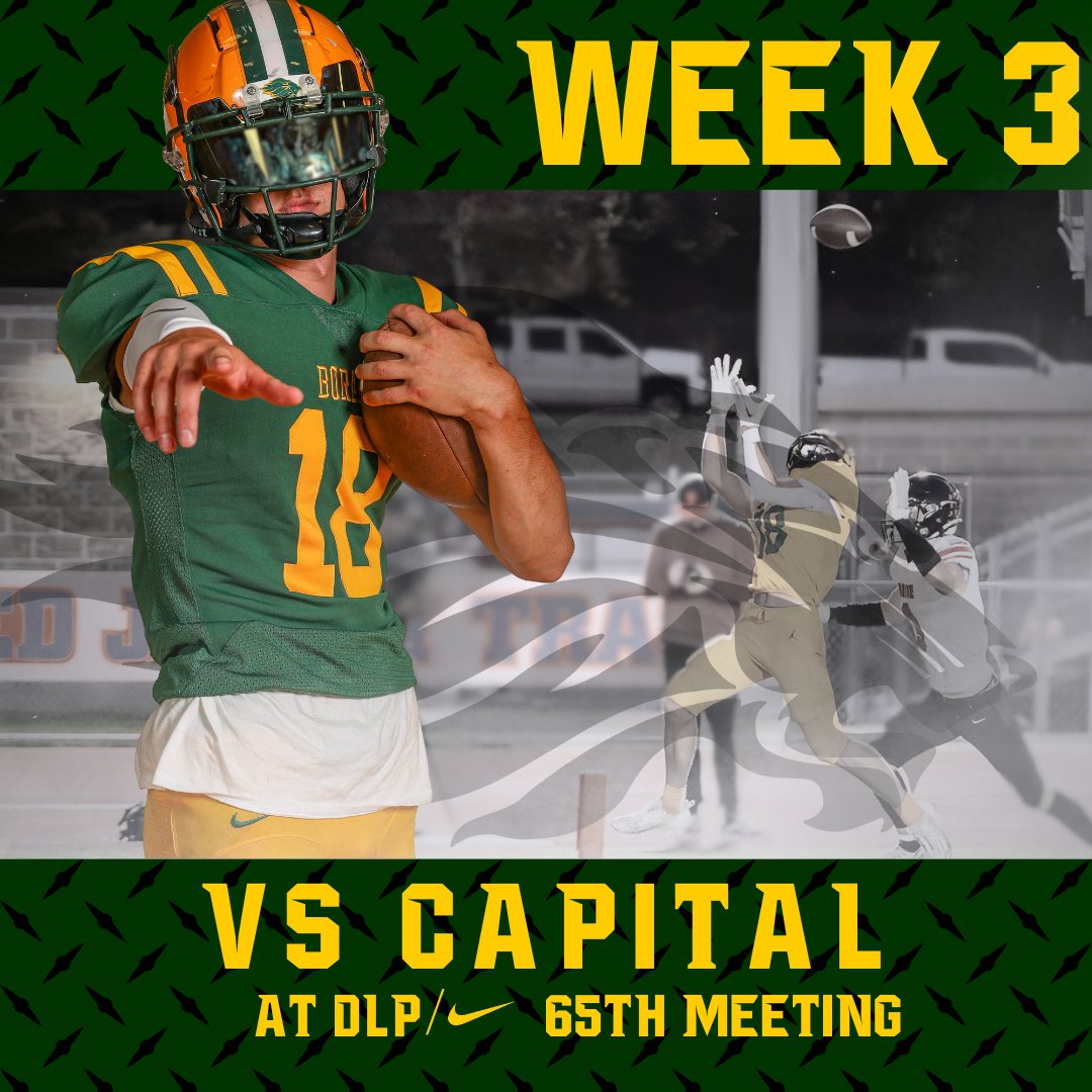 BorahFootball's tweet photo. WEEK 3: vs Capital https://t.co/w5E5kiDCC8