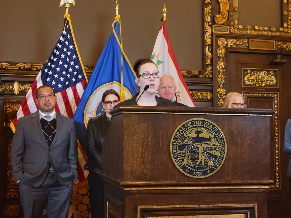ShannonLoehrke's tweet photo. "We have the power to make things a little more fair," says @LizBoldonMN about the MN Debt Fairness Act, which focuses on aid for people with medical debt. As a nurse, Boldon says she regularly encounters people anxious &amp; burdened over medical debt. #mnleg https://t.co/D5uYbZZFd4