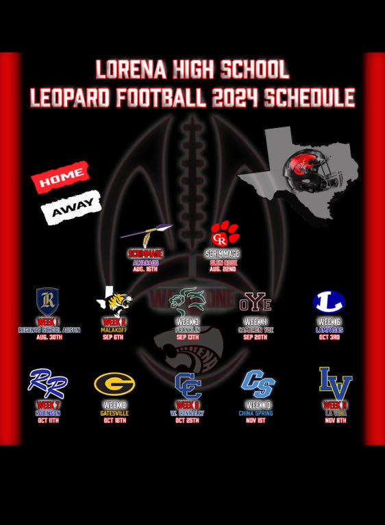 2024 Football Schedule is set.