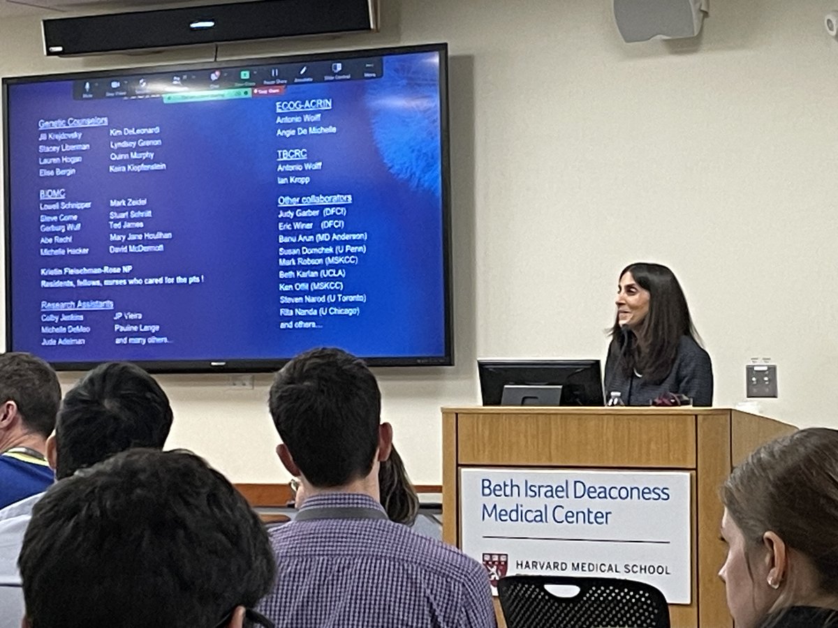 ❤️We were so inspired by Dr. Nadine Tung who gave Thorndike Conference this Thursday! She was recognized by the residency for her role in understanding and managing #hereditary #breastcancer! She was instrumental in studying #PARP inhibitors. 🧬