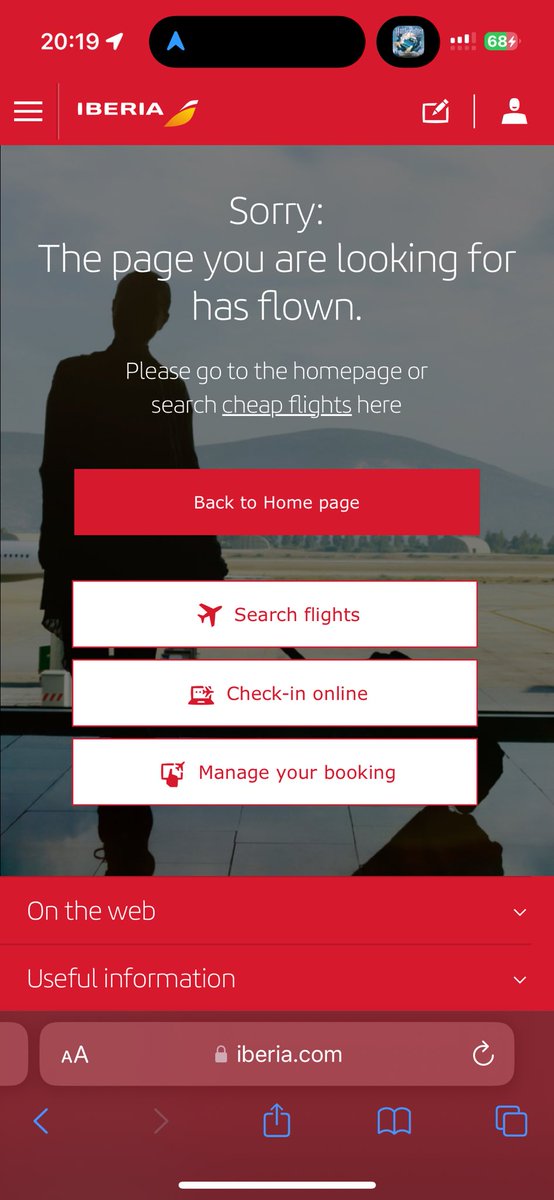 straus25's tweet photo. This what happens when you try and make a complaint against Iberia through there own website link. They will do anything to stop you getting a full refund. @iberia #PasEx #CustomerExperience #CustomerServiceFail https://t.co/ToOhRGkwg0