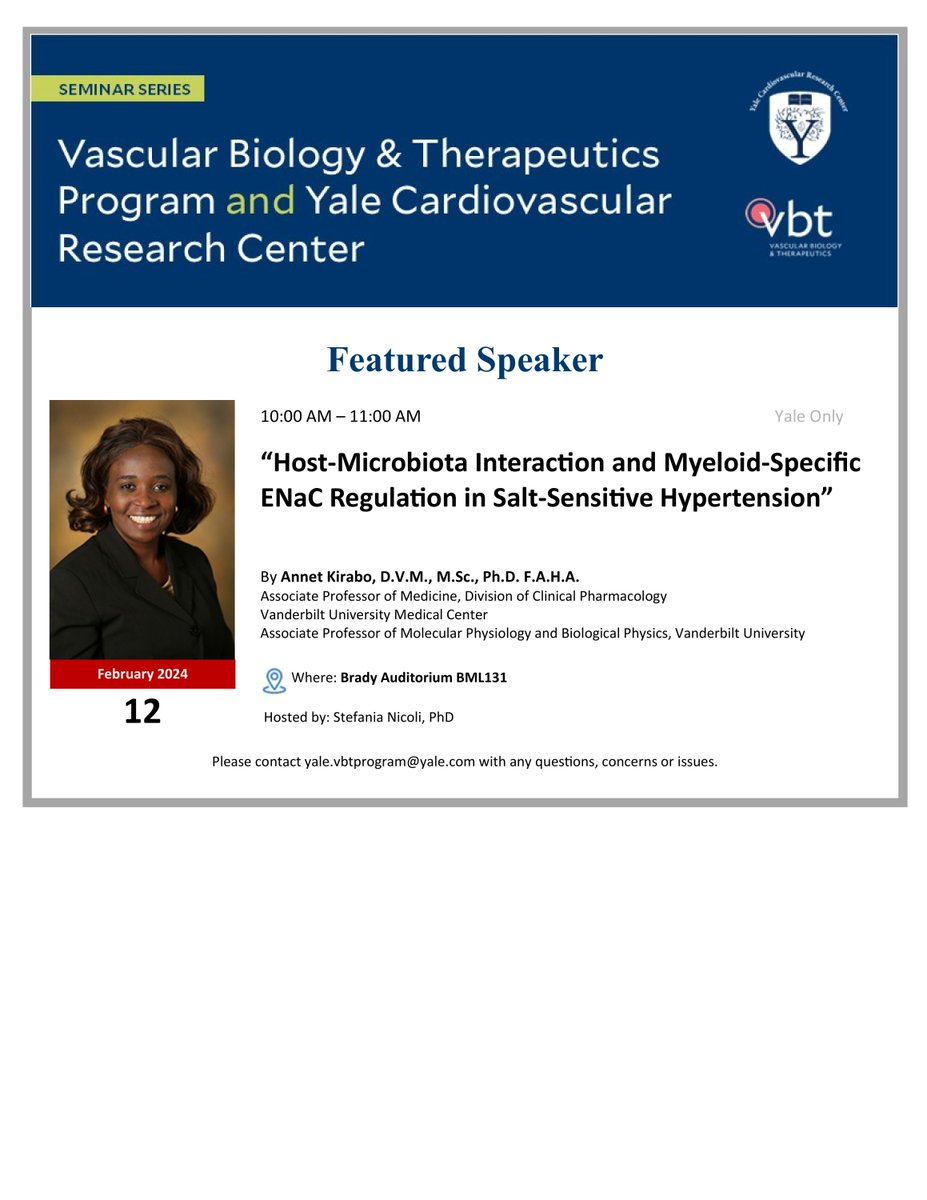 Annet Kirabo D.V.M., M.Sc., Ph.D., F.A.H.A. tweet media