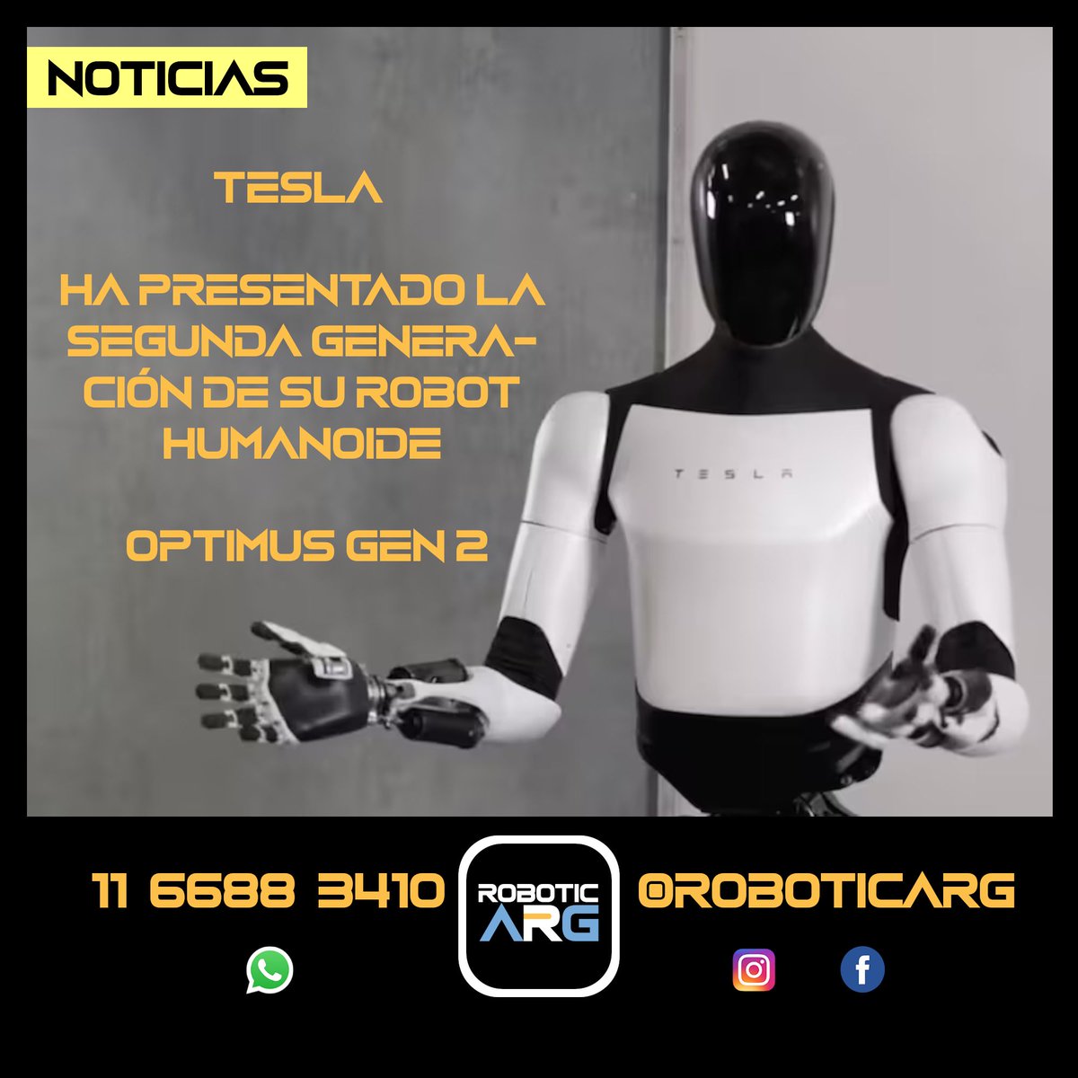 roboticarg's tweet photo. #Tesla ha presentado la segunda generación de su #robot #humanoide, #OptimusGen2.
Dotado de mayor movilidad tanto en el cuello como en las manos y que cuenta con sensores en los dedos para manejar objetos más delicados con diferentes niveles de presión. 

https://t.co/lbMHrHvVj1 https://t.co/K2jYhR3RwU