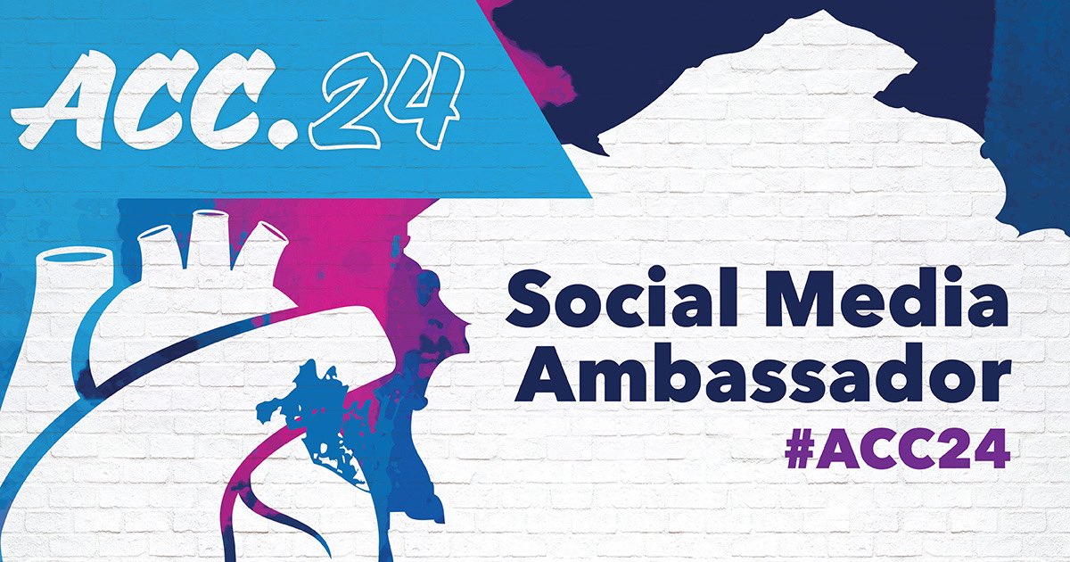 Very excited to be your #ACC24 #SoMe Ambassador for #CardioObstetrics 🤰along with @m4ggiesimpson See you in-person in my city ATL & virtually on @X + Threads