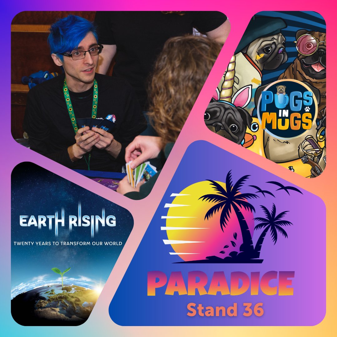 Paradice board game convention is TOMORROW! 😍 Drop by stand 36 to say hi, check out our upcoming project, or play one of our published games!