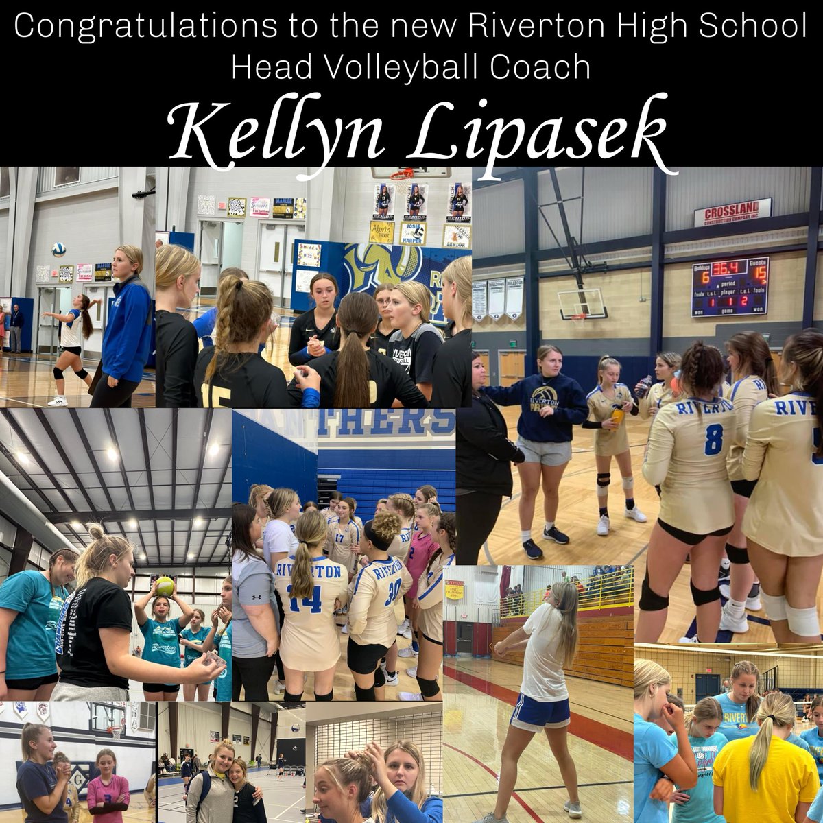 Coach Kellyn has a passion for volleyball and love for the Riverton Community.  We are excited to see her put her personal stamp on the program and continue to build on the Riverton tradition!  Congratulations Coach Kellyn💫