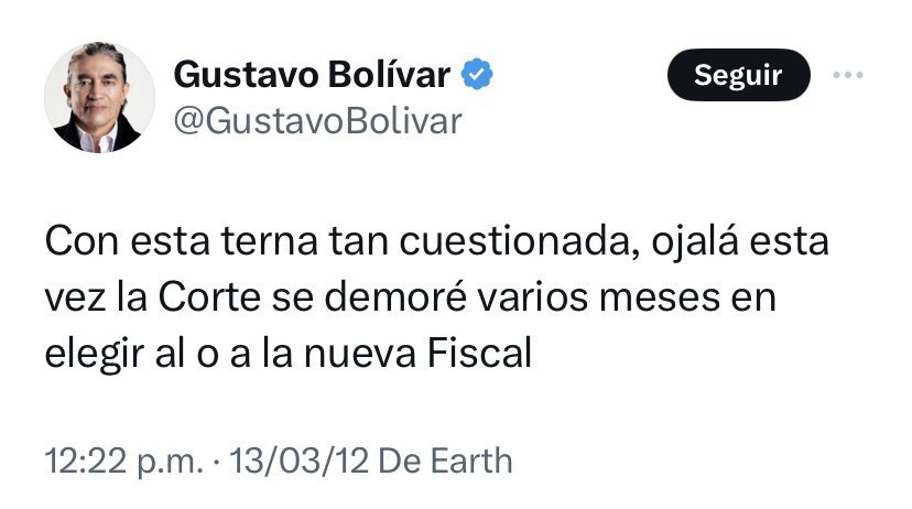 victorkatia's tweet photo. @GustavoBolivar Gracias por la opinión. Es lo que esperamos todos. Si la terna es tan cuestionada, que la corte demore varios meses en elegir https://t.co/ak3vbdscVW