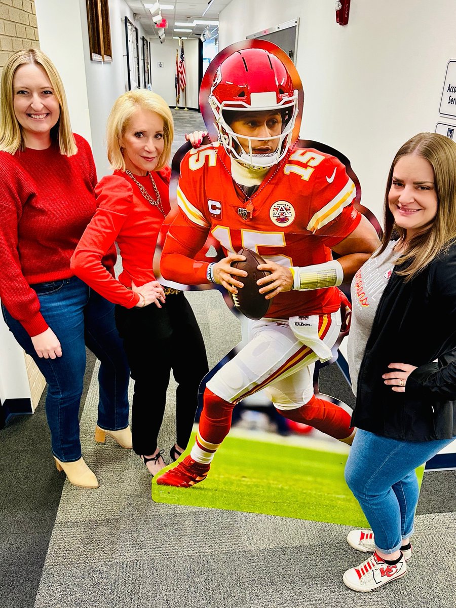 Rachel B. (@mrsrachelbowers) on Twitter photo Just a group of #SchoolPR MVPs hanging out with the real <a href="/Chiefs/">Kansas City Chiefs</a> MVP <a href="/PatrickMahomes/">Patrick Mahomes II</a>! Happy #RedFriday! ❤️💛
#ChiefsKingdom <a href="/NKCSchools/">NKC Schools</a> #SuperBowl Just a group of #SchoolPR MVPs hanging out with the real <a href="/Chiefs/">Kansas City Chiefs</a> MVP <a href="/PatrickMahomes/">Patrick Mahomes II</a>! Happy #RedFriday! ❤️💛
#ChiefsKingdom <a href="/NKCSchools/">NKC Schools</a> #SuperBowl