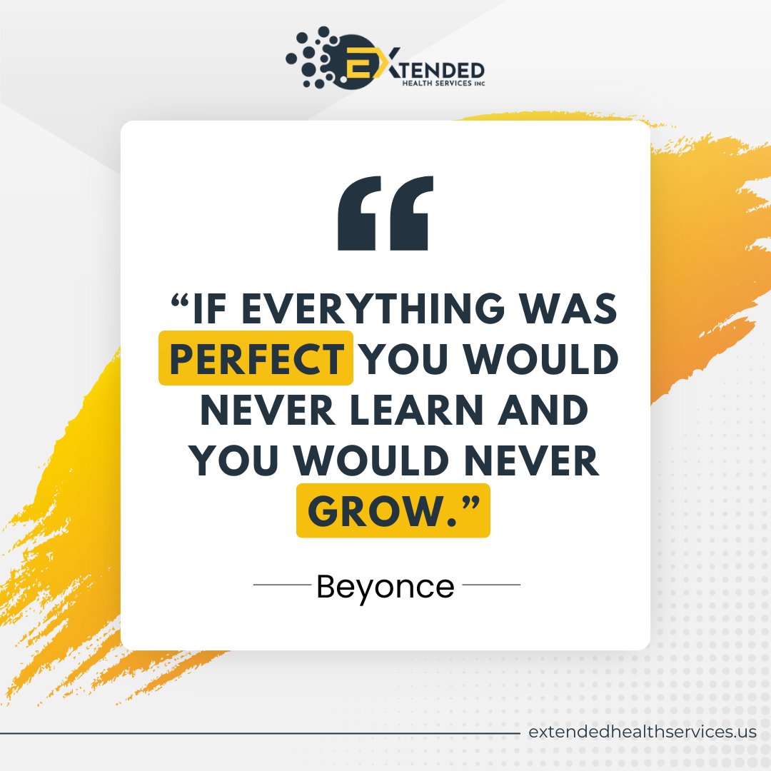 HealthExtended's tweet image. Let imperfection be your guide, illuminating the path towards enlightenment and self-discovery.

Contact us today!
Phone: 573-724-4060
Email: info@extendedhealthservices.us
Website: extendedhealthservices.us

#EmbraceImperfection #LearnAndGrow #BeyonceWisdom #ContinuousLearning