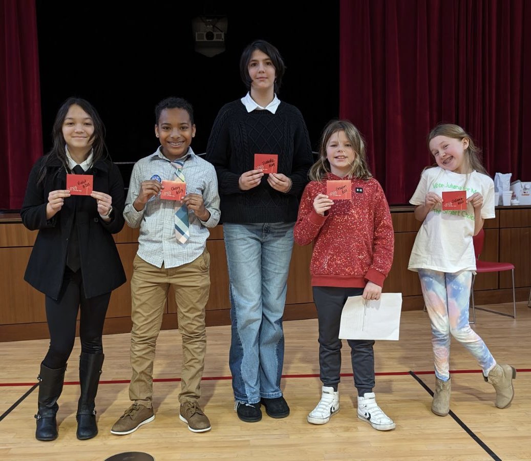 So proud of our Cooke Cardinals that ran for JA BizTown mayor and thanks to Frazzberry for the gift cards! <a href="/CookeCardinal/">Cooke Elementary</a>