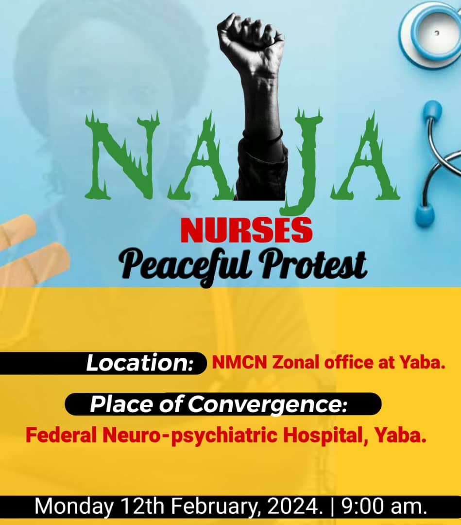 We are meeting at the gate of the Federal Neuro-psychiatric Hospital, Yaba.
#NoGreeForAnybody 
@AjayiWizeman @dagbananurse @FNwapa @Proficience_ @MobilePunch @Las2boyT @Nrs_Danie @RevolutionNowNg @TIBmovement @SaharaReporters @YeleSowore @j_samdavid