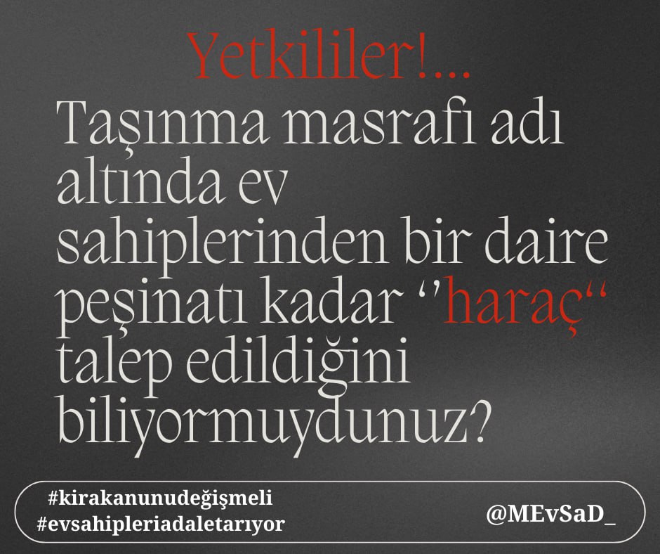 #evsahibidertsahibioldu
 #HesapGünü31Mart
 #kirakanunudeğişmeli
 #evsahipleriadaletarıyor 
<a href="/MEvSaD_/">Mehmet Tartar</a> 
<a href="/2727mmg2727/">Mehmet Mustafa Gürban</a> 
<a href="/suleperincek/">Şule Perinçek</a> 
<a href="/memetsimsek/">Mehmet Simsek</a> 
<a href="/cem_avs/">Cem Avşar</a> 
<a href="/TebernKireci1/">Tebernüş Kireçci</a> 
<a href="/GulistanAlagoz/">Gülistan Alagöz</a> 
<a href="/nesekaranfil/">nesekaranfil</a> 
<a href="/ErtugrulFilizay/">Ertuğrul Filizay</a> 
<a href="/gurseltekin34/">Gürsel Tekin</a> 
<a href="/abdullahciftcib/">Abdullah Çiftçi</a> 
<a href="/alimahir/">Ali Mahir Başarır</a> 
<a href="/erkbas/">Erkan BAŞ</a>