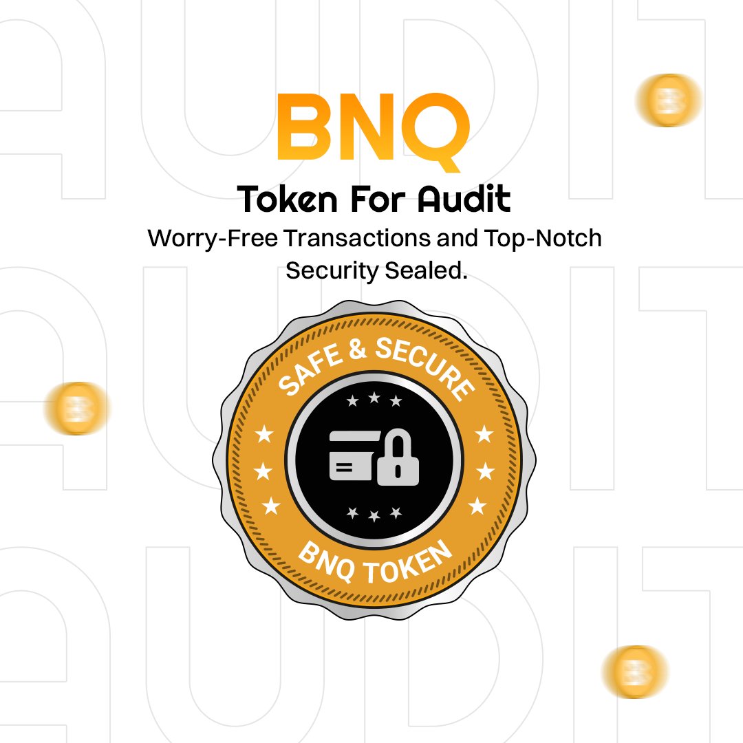 BNQGlobal's tweet photo. Exciting updates in making! BNQβs smart contract, under @HackenDAO scrutiny, guarantees a safer crypto journey. Stay tuned for the audit result! π
#BNQ #HackenAudit #CryptoSecurity #SecurityFirst #Upgrade #CryptoSafe #AuditProtection #SecureTrading #HackenVerified #BitNasdaq https://t.co/nrK2iXapQi