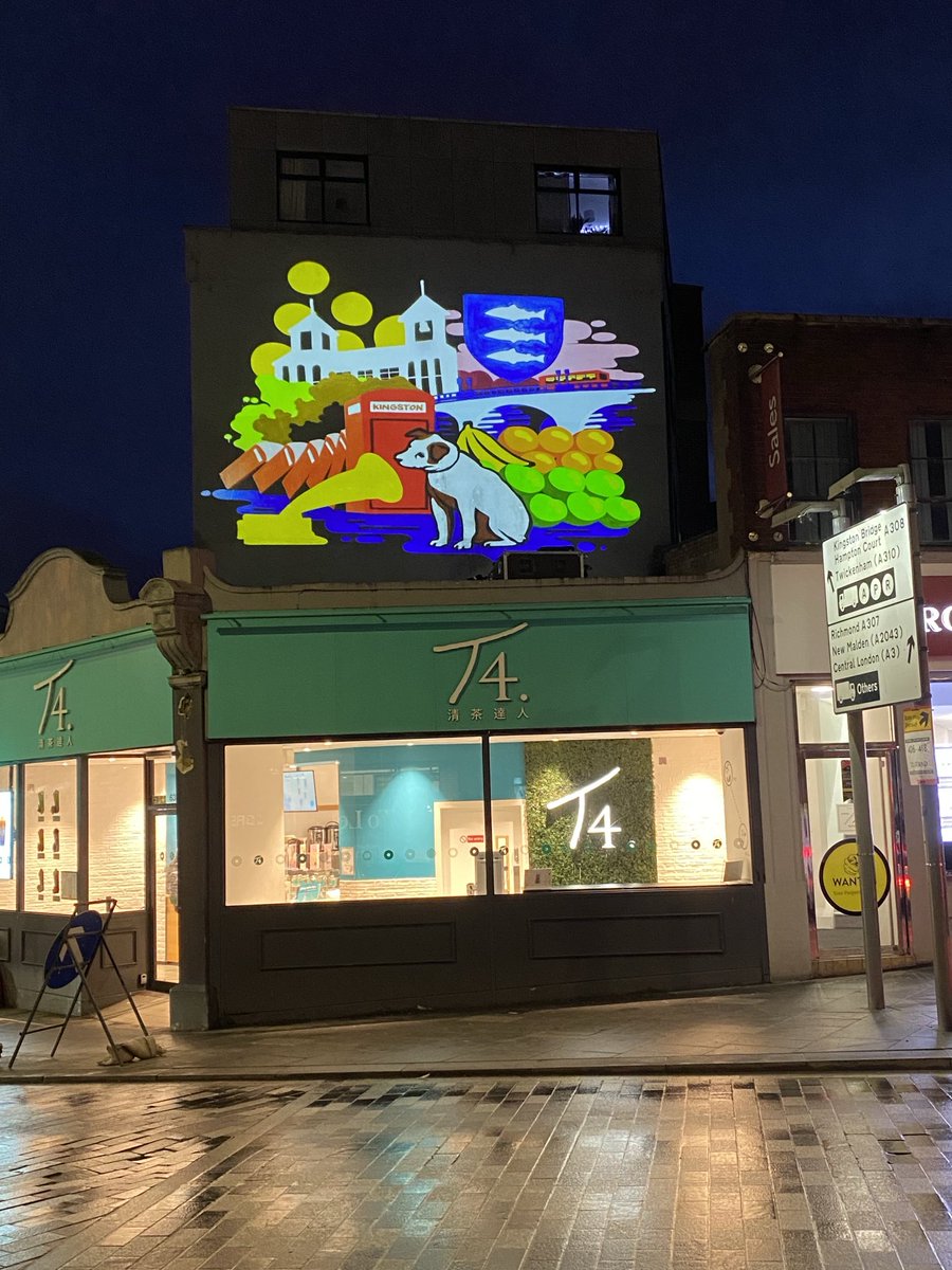 TheQuietBusker's tweet image. #kingston #digitalmural