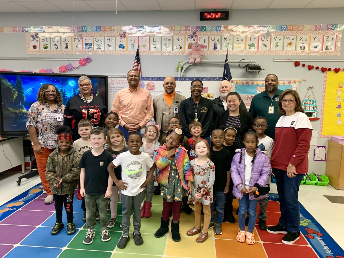 Our teachers are showing up and making the days count. Today, we surprised Ms. Sydney Howell at Mount Holly Elementary School. We gave her a $100 Visa gift card. Thank you to The Community Partnership Foundation for supporting our teachers.