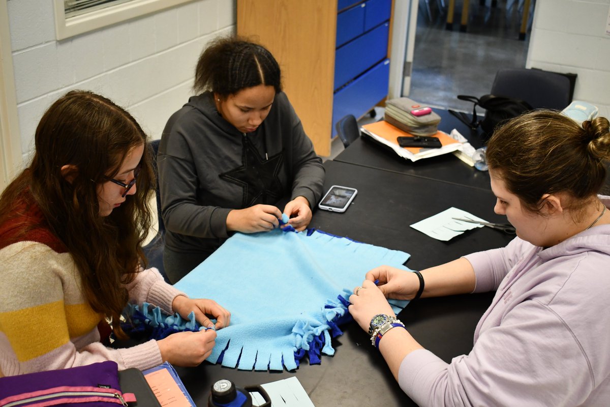 awgenerals's tweet photo. Agriculture, Food and Natural Resources students at @awlshs are making blankets &amp; pet toys for the animals at @ToledoHumane. 

This is project #41 in the District's #Fiftyfor50 initiative - a way to give back to the community.

See the other projects:
https://t.co/A04maBcUZv https://t.co/IrCVnhzhss