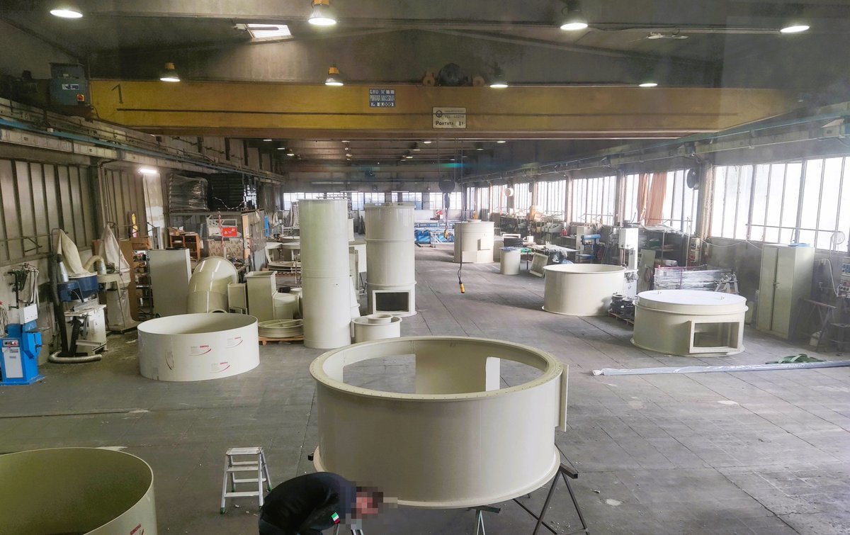 AirCleansrl's tweet image. One of our production departments: #polyethylene  #PVC processing, tidied up and ready to start again on Monday. #biofilters #biotrickling #bioscrubber #scrubber #washingtowers #ducts
#AirClean #InnovativePMI #problemsolving #plantdesign #plantconstruction #plantengineering