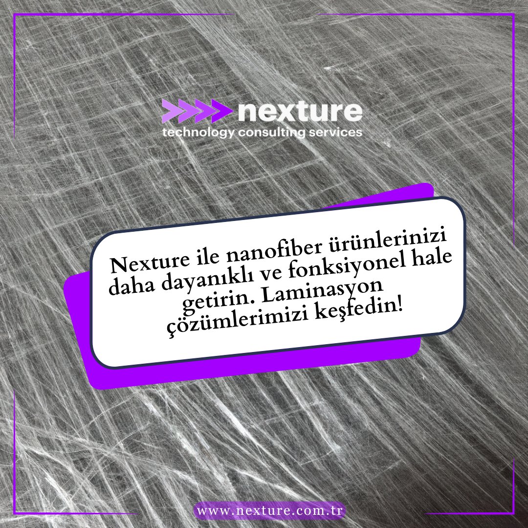 Nexturetcs's tweet photo. Nexture ile nanofiber ürünlerinizi daha dayanıklı ve fonksiyonel hale getirin. Laminasyon çözümlerimizi keşfedin! #nexture #nanofiber #nano #nanotech #nanotechnology https://t.co/Tzxff9VHRM