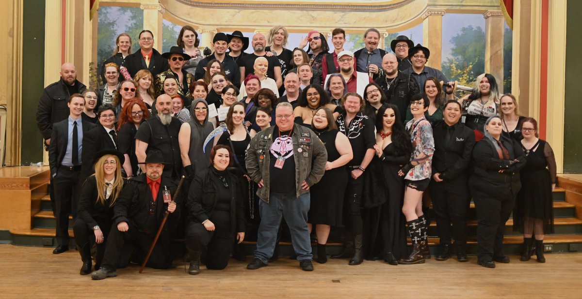 MattStormcrow's tweet photo. These group shots of the Austin Vampire LARP cast are absolutely wonderful. I love this community and all the work we've put into it. #vamily #vampirethemasquerade #vampirelarp https://t.co/A28WDFK0yE