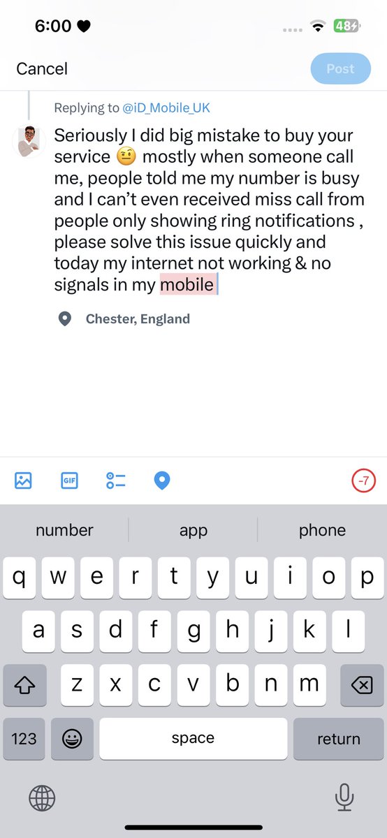 AliJanx's tweet photo. @iD_Mobile_UK Seriously I did big mistake to buy your service 🤨 mostly when someone call me, people told me my number is busy and I can’t even received miss call from people only showing ring notifications, please solve this issue quickly &amp; today my internet is not working &amp; no signals 🙏🏻🙏🏻 https://t.co/9CELGMEP26