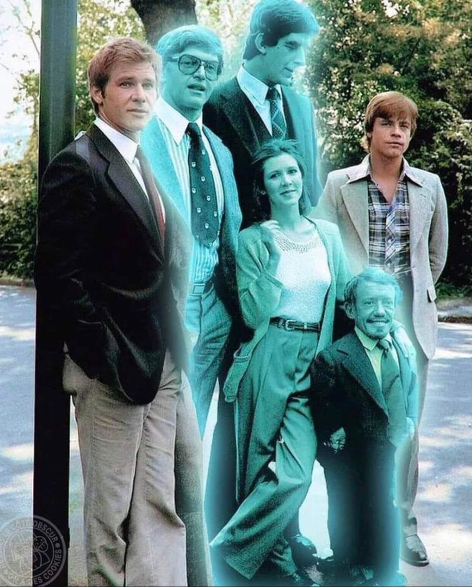 El elenco original de Star Wars, en 1977.

#starwars #jovenygastado