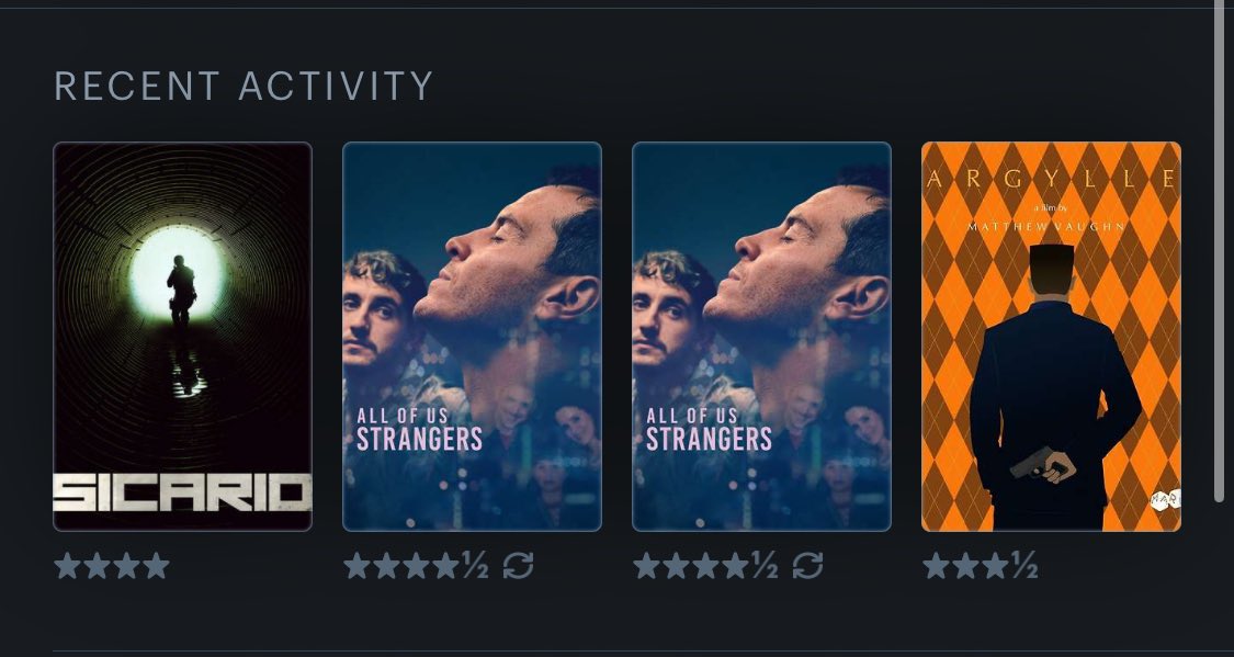 NathanW112's tweet photo. @letterboxd Not watched that much this past week https://t.co/NGYGdApe6W