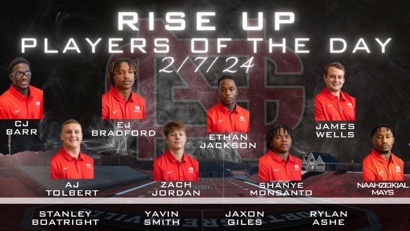 Congratulations to our newest members of the Rise Up Champions! #RiseUp