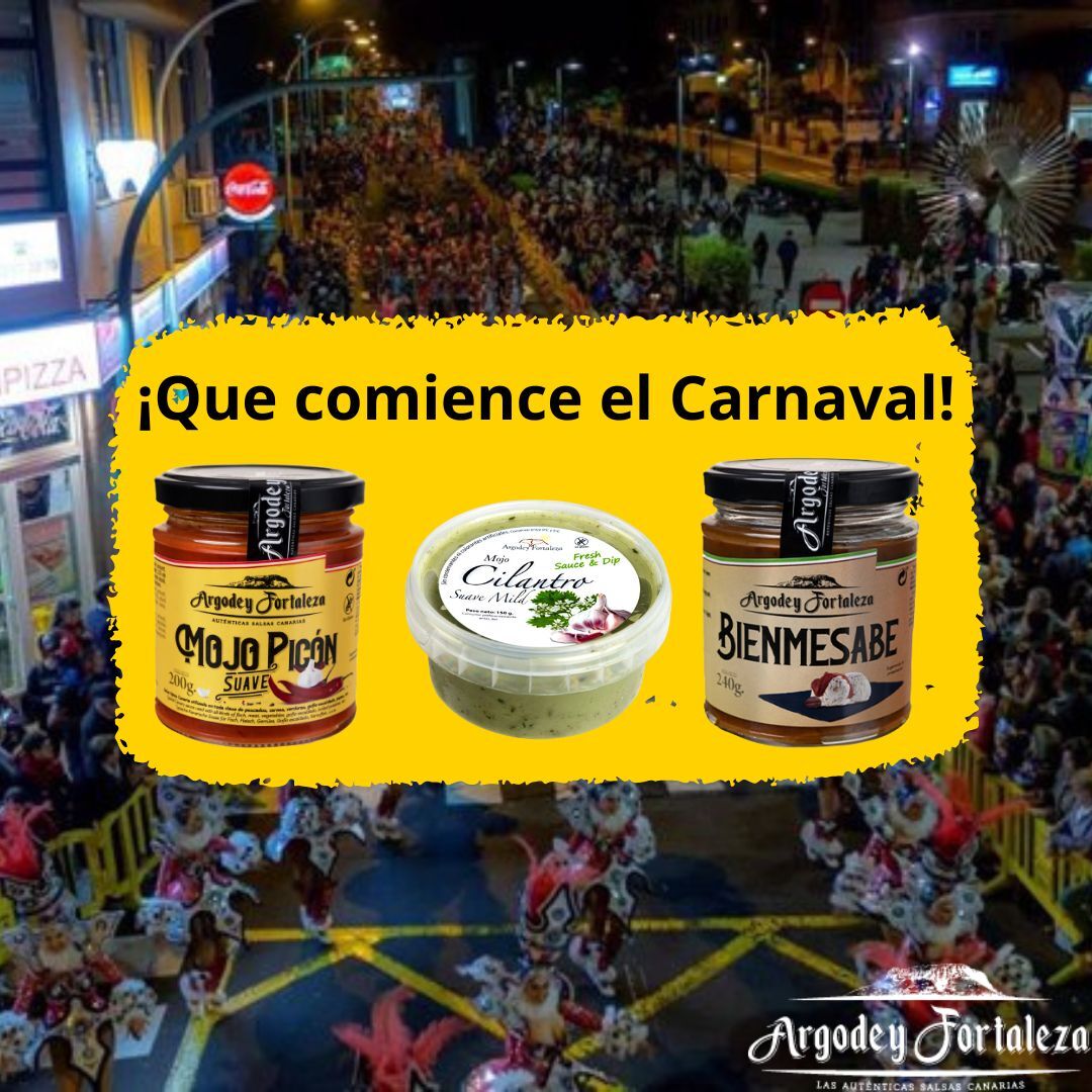MojoArgodey's tweet photo. Hoy es un día especial en Santa Cruz, esta noche darán comienzo los bailes del #Carnaval2024 con la #CabalgataAnunciadora.

➡️ Nuestra web: https://t.co/P67ACxhKmV 
.
.
.
#ArgodeyFortaleza #SalsasCanarias #SalsasDelCarnaval #MojoCilantro #MojosCanarios #MojoPicón #Bienmesabe https://t.co/CpJeVY9Rqv