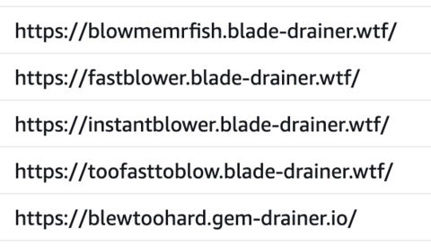 I feel the good people at Blade drainer might not like us 🤔