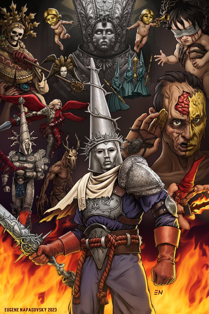 BlasphemousGame's tweet photo. The road to true penance begins now!

Massive thank you to @napadovsky for this wonderful piece of art on #fanartfriday! https://t.co/ZhYNQWL5pf