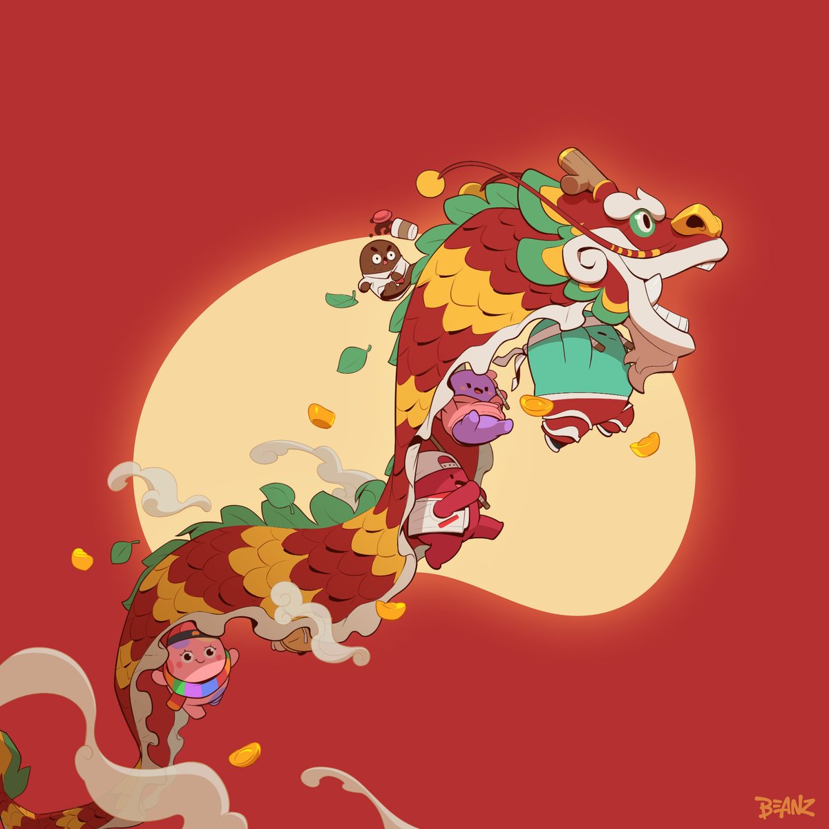 BEANZOfficial's tweet photo. Happy Lunar New Year! Who’s ready for the year of the Dragon? 🐲 https://t.co/8hfoLcrW8z