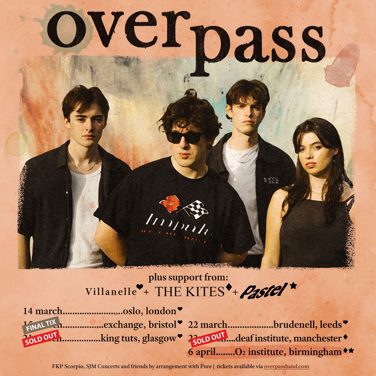 We’re very happy to announce that @villanellemusic and @thekitesuk will be joining us for a few legs of the tour! BRISTOL, it’s your last chance to grab your tickets!! only a few remain… we can’t wait to see you all there 🖤