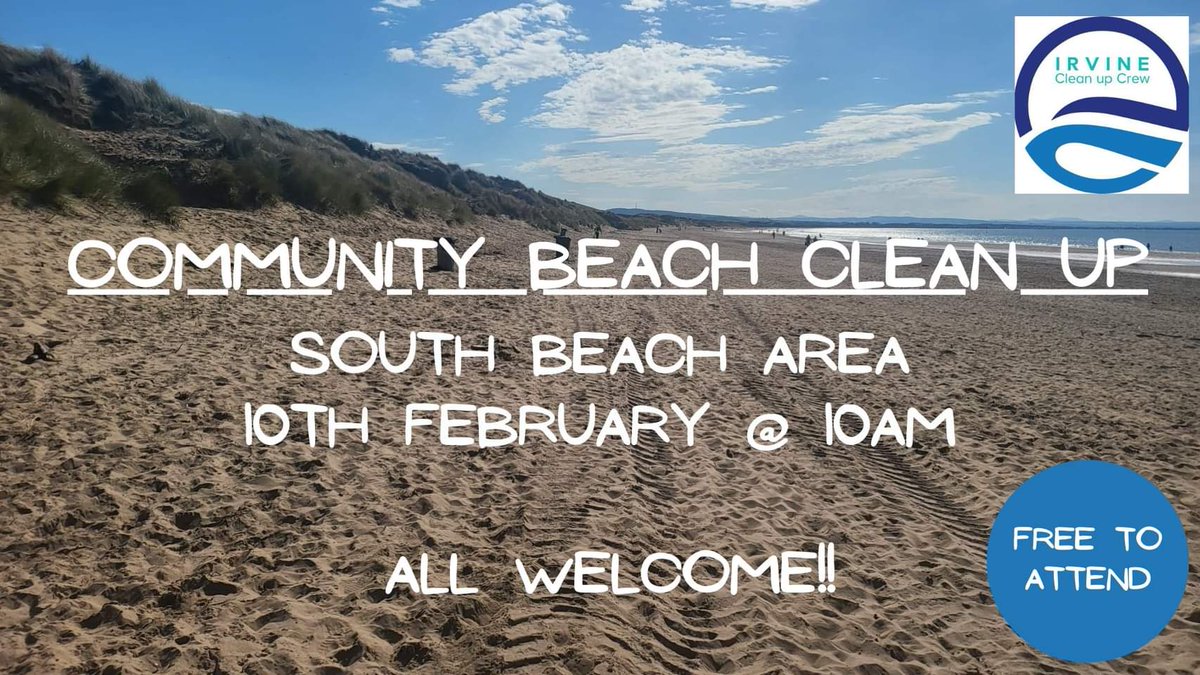 Tomorrow!

We are meeting in the South Beach car park at 10am. 

All welcome.

#litterpicking #loveirvinebeach #litterfreeirvine #communityaction