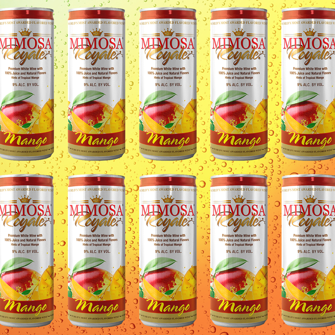 Swipe if you dare 🤭 The tastiest mango mimosa you ever did see 🥭 #MimosaRoyale #FlavorMimosa
