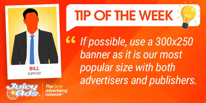 Happy Friday!  If you are considering becoming a pub or advertiser with us, consider a 300x250 banner<a href="/tag/keepitjuicy"class="tags"><span>#keepitjuicy</span></a><a href="/tag/publishers"class="tags"><span>#publishers</span></a><a href="/tag/advertisers"class="tags"><span>#advertisers</span></a>