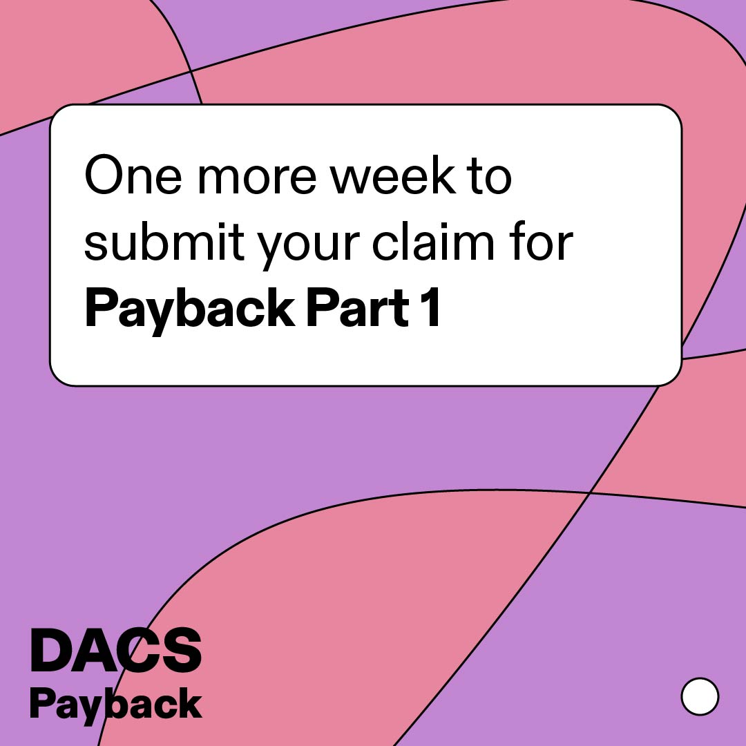 DACSforArtists's tweet image. One MORE WEEK FOR PAYBACK!

You can claim for the same published work EVERY year, as long as you own the copyright.  You can also claim for works shown on TV in 2023 only.
Don’t miss out on your chance to receive royalties!

Register by 16 February 2024 

bit.ly/49swvOE
