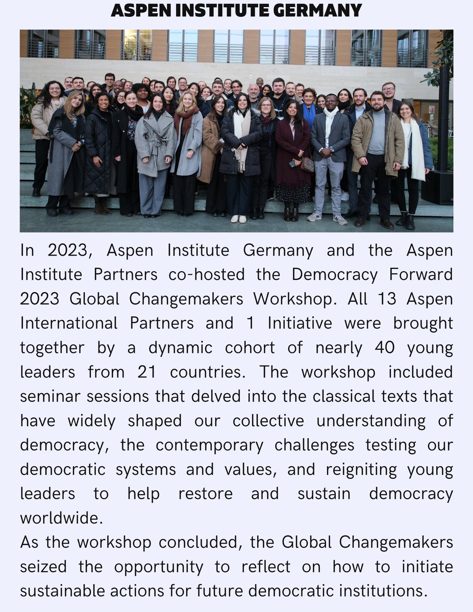 Aspen Institute International Partners tweet media