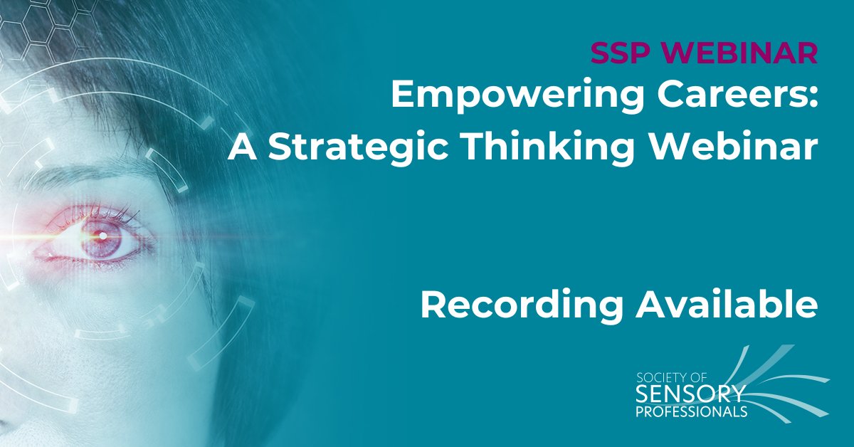 Thanks to the attendees of our recent webinar, 'Empowering Careers: A Strategic Thinking Webinar.' Attendees can log in to see the recording. What was your favorite takeaway? #neverstoplearning #strategicthinking #sensoryscience #sensorysociety bit.ly/3ODtTp1