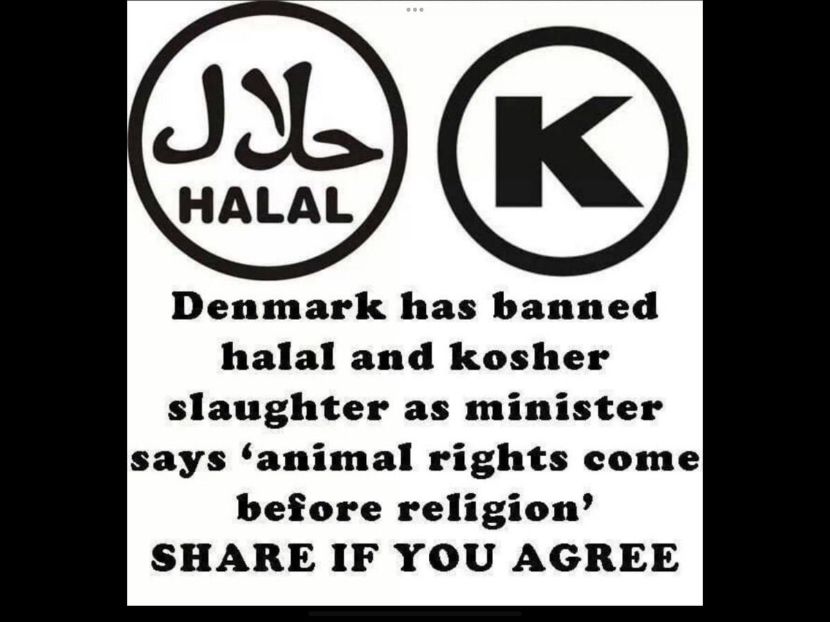 <a href="/RonEng1ish/">🇬🇧RonEnglish🇬🇧🏴󠁧󠁢󠁥󠁮󠁧󠁿</a> Halal meat is dispatched in an ancient and barbaric manner not fit for the 21 century. Only a small percentage of the population eat halal,and they can easily eat meat killed by humane methods, it’s their choice. My choice is taken away to cater for the minority which is wrong.