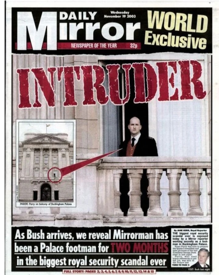 Shannon79053723's tweet photo. Remember when Piers Morgan planted a Mirror graduate trainee as a royal footman at Buckingham Palace in 2003, a job he held for two months undercover. 

One of many times he invaded the privacy of the British Royal Family. 

#PiersMorganIsALiar 
#PiersMorganUnemployed https://t.co/wwbDKgTMcN